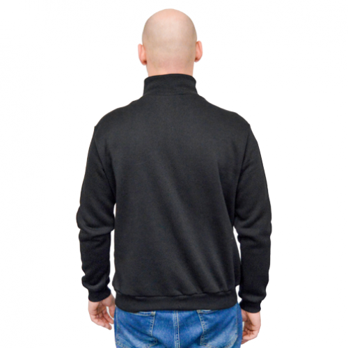 Толстовка без капюшона из футера однотонная