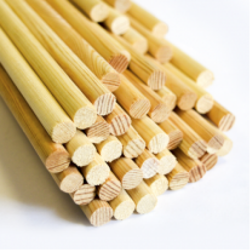 Палочка деревянная d=10 мм для флажков