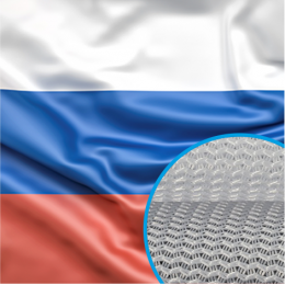 Флаг РФ из готового полотна (флажная сетка)