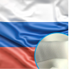 Флаг РФ из готового полотна (полиэфирный шелк)