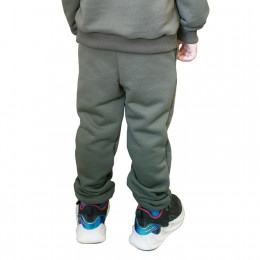 Брюки однотонные из футера детские