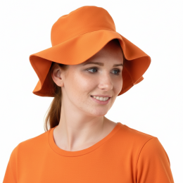 Панама с широкими полями из греты без нанесения