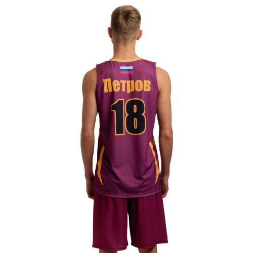 Форма баскетбольная без рукава с V-вырезом