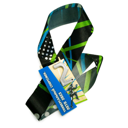 Медаль 3-слойная из металла, акрила и дерева с полноцветной печатью