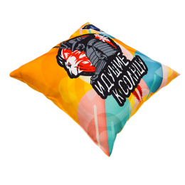 Подушка квадратная из габардина с полной запечаткой