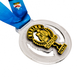 Медаль из акрила с пластиком 2-слойная