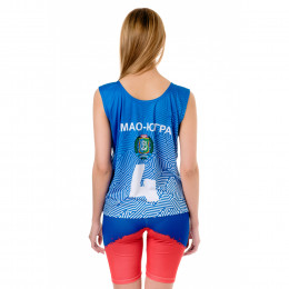 Майка-номер удлиненная, материал: прима