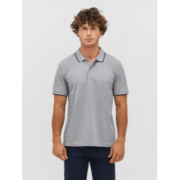 Рубашка поло унисекс Palermo, ярко-синяя с белым