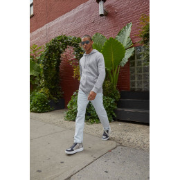 Толстовка на молнии с капюшоном унисекс BNC Inspire (Organic), ярко-синяя