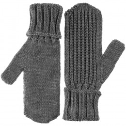 Варежки Nordkyn, серый меланж (эбонит)