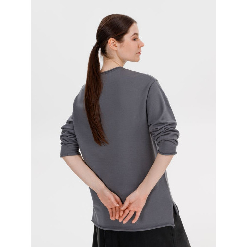 Лонгслив унисекс Siluetti Fuori, серый