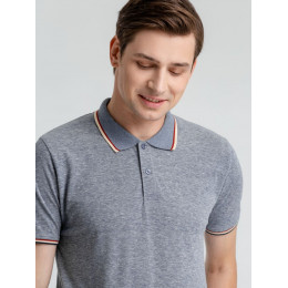 Рубашка поло мужская Paname Men, голубой меланж