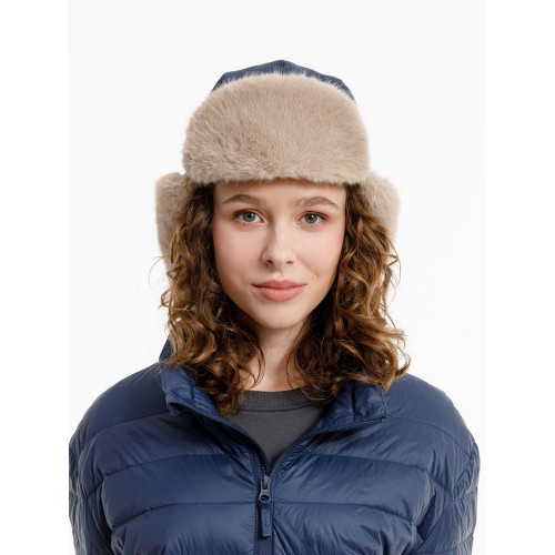 Шапка-ушанка Wasa, темно-синяя