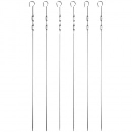 Набор шампуров в чехле Long Bower, серый