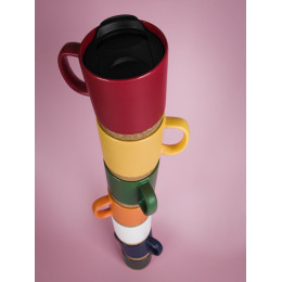 Кружка с пробковой подставкой Corky Walk, синяя