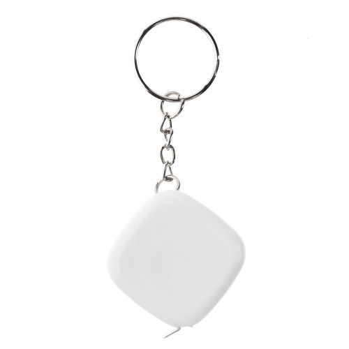 Брелок с рулеткой Metric, белый