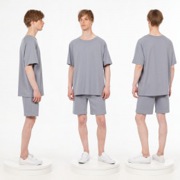 Футболка унисекс оверсайз T2, серая