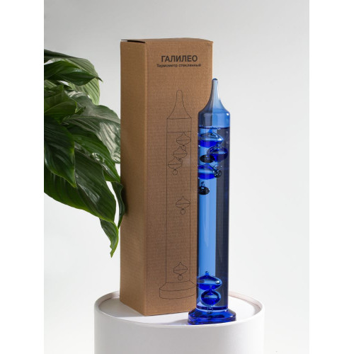 Термометр стеклянный «Галилео», голубой