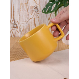 Чашка Jumbo в коробке матовая, желтая