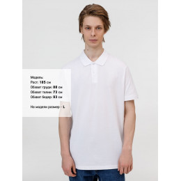 Рубашка поло унисекс Pulse, белая