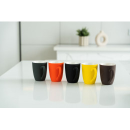 Кружка Good Morning с покрытием софт-тач, желтая