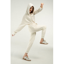 Худи унисекс H2, молочно-белое