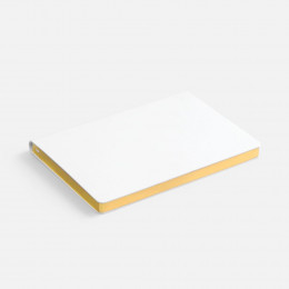 Ежедневник Nebraska Flex, недатированный, белый с золотистым