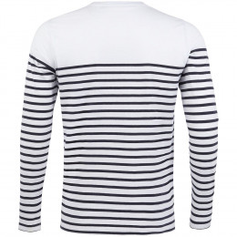 Футболка мужская с длинным рукавом Matelot LSL Men, белая с синим