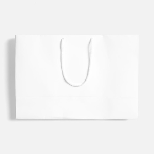 Пакет бумажный с ламинацией Lami Tote M, белый