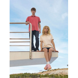 Рубашка поло унисекс Pacific, ярко-зеленая