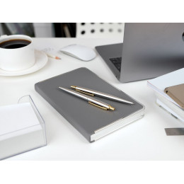 Ручка шариковая Poetica, серебристая