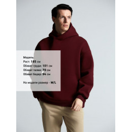 Худи Kulonga Oversize, бордовое