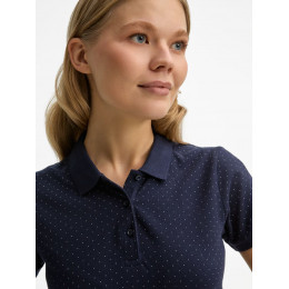 Рубашка поло женская Brandy Women, темно-синяя с белым