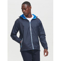 Ветровка Skate, ярко-синяя с неоново-желтым