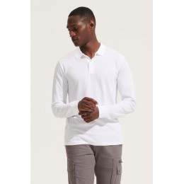 Рубашка поло унисекс с длинным рукавом Planet LSL, темно-зеленая