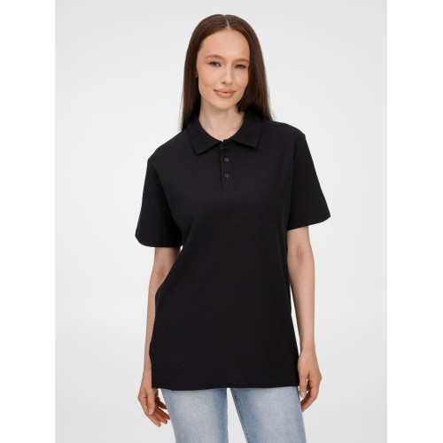 Рубашка поло унисекс Tervise, черная