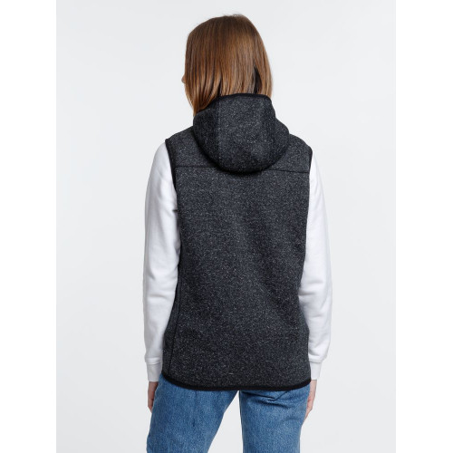 Жилет с капюшоном унисекс Gotland, черный