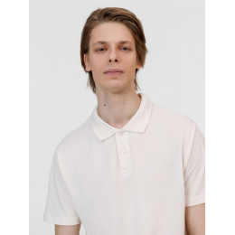 Рубашка поло унисекс Pulse, молочно-белая