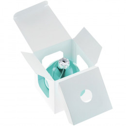 Елочный шар Finery Gloss, 8 см, глянцевый бирюзовый