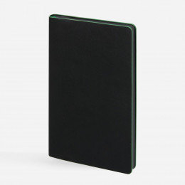 Ежедневник Trait, недатированный, черный с зеленым
