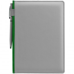 Ежедневник Spain Shall на заказ, недатированный, серый с зеленым