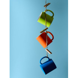 Кружка Colorido, синий неон