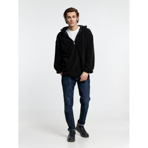 Анорак флисовый унисекс Fliska, черный