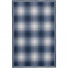 Плед Duotone, синий с белым