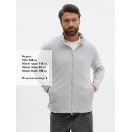 Куртка флисовая унисекс Nebo, светло-серая