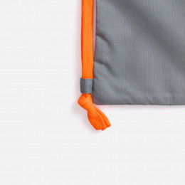 Рюкзак B3, серый с оранжевыми лямками