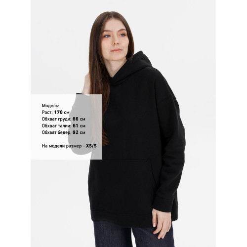 Худи оверсайз унисекс Snuggie, черное