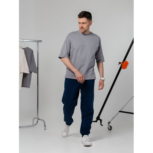 Футболка оверсайз унисекс Kosmos 2.0, светло-серая