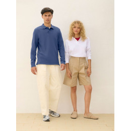 Рубашка поло унисекс с длинным рукавом Pacific LSL, ярко-зеленая