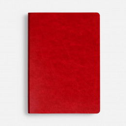 Ежедневник Nebraska Flex, недатированный, красный с золотистым